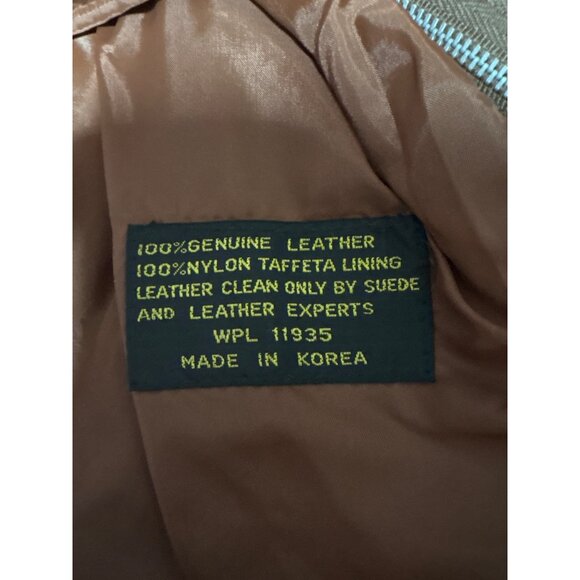 VINTAGE MAXI LEATHER JACKET BEALTED TRENCH COAT BROWN WOMENS SIZE 12 - Picture 12 of 14